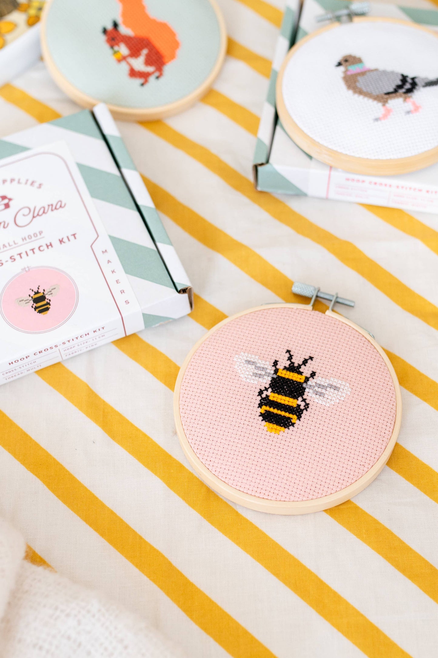 Cotton Clara Bumble Bee Cross Stitch Kit