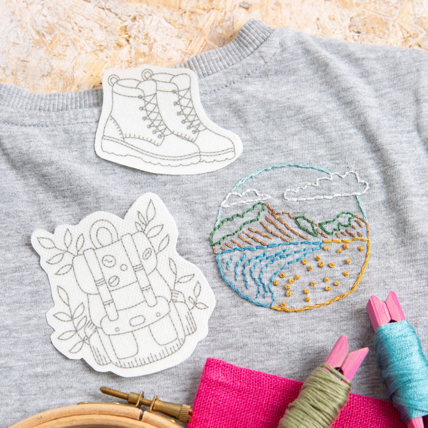 Wander Free - Stick & Stitch Embroidery Pack