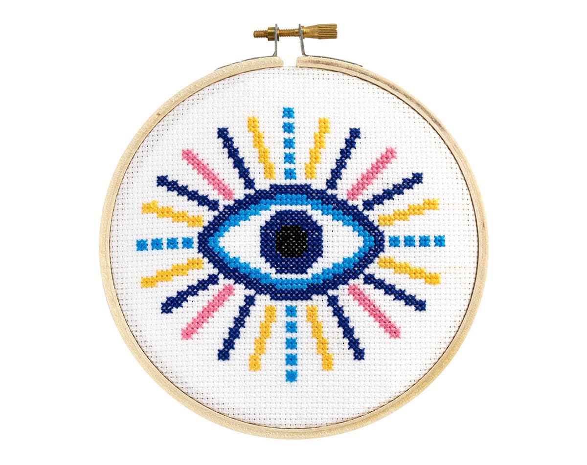 Stranded Stitch Evil Eye Cross Stitch Kit
