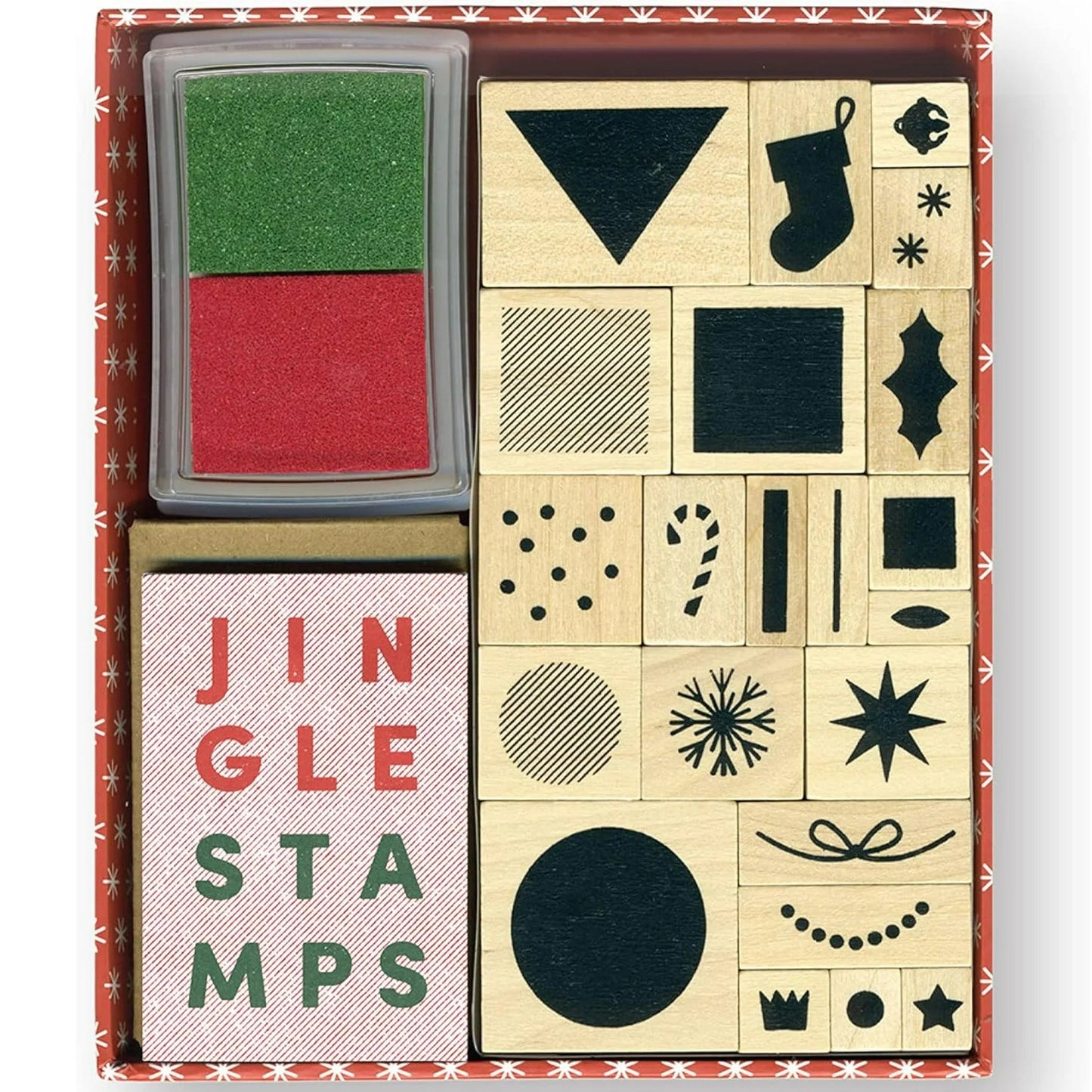 Jingle Stamps: 22 Stamps + 2 Ink Pads