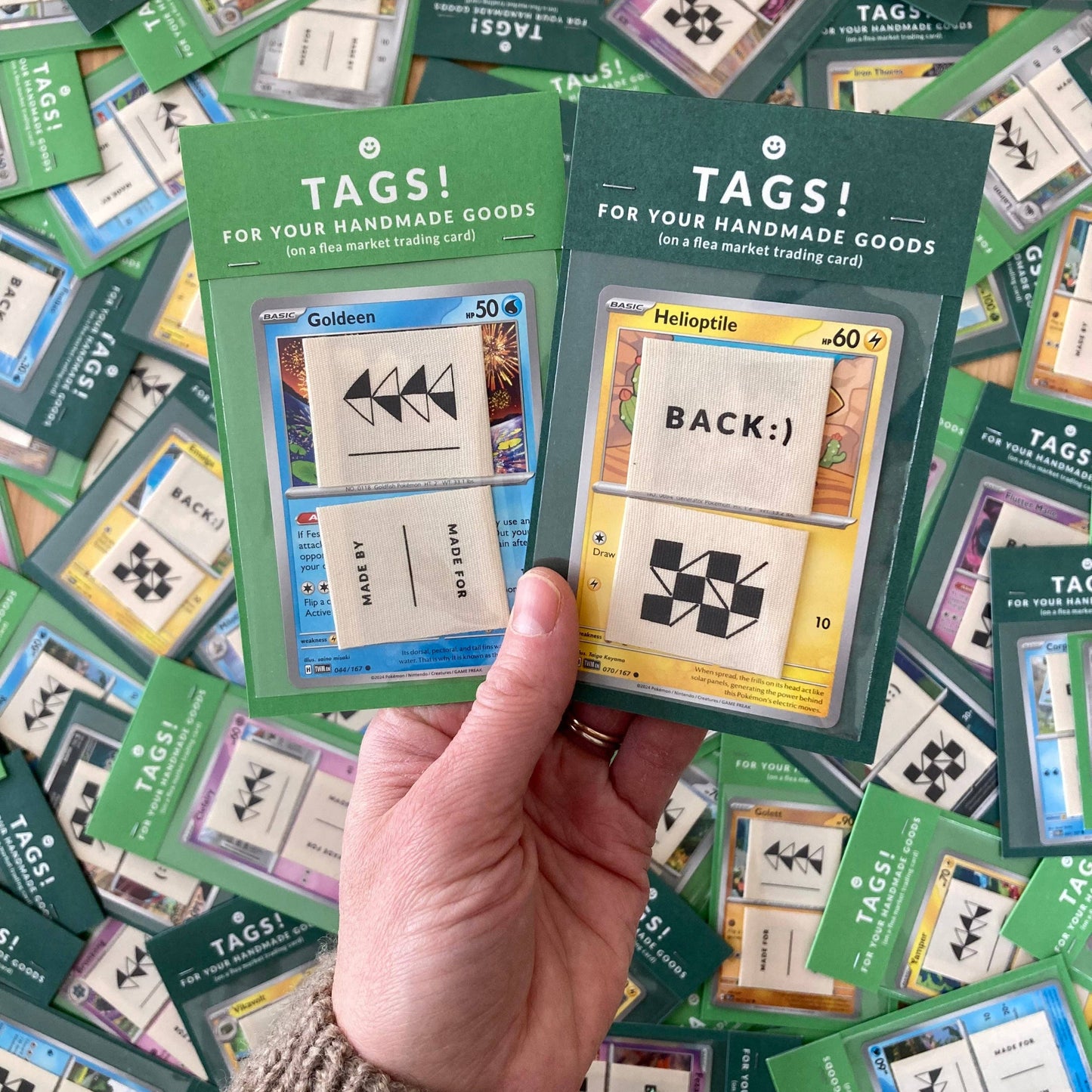 Sunday Sewing Tags - Back/Checkerboard