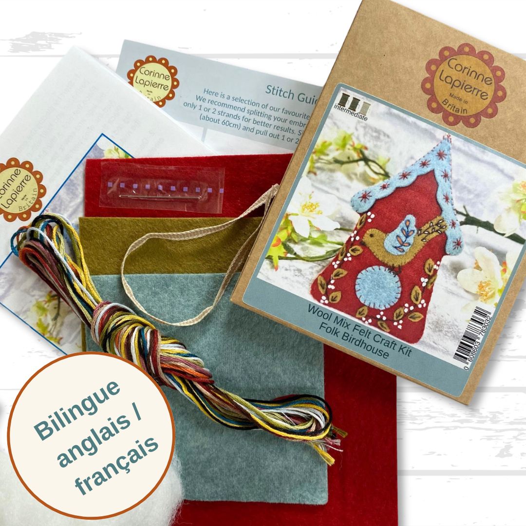 Corinne Lapierre Folk Birdhouse Felt Craft Mini Kit