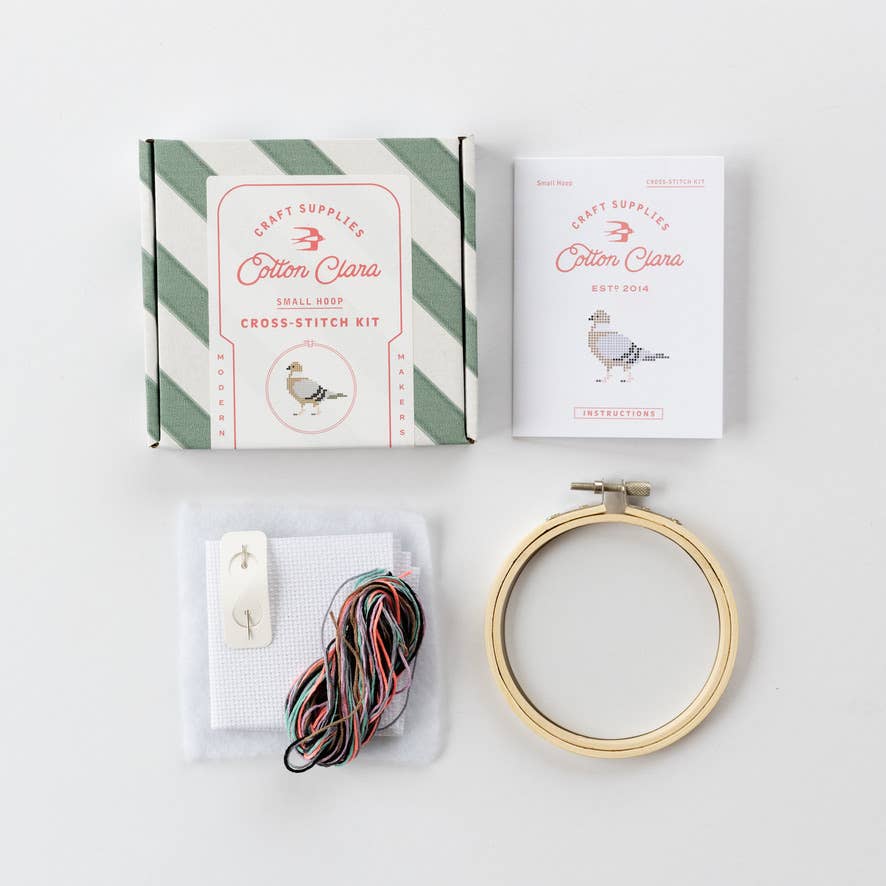 Cotton Clara Pigeon Cross Stitch Kit