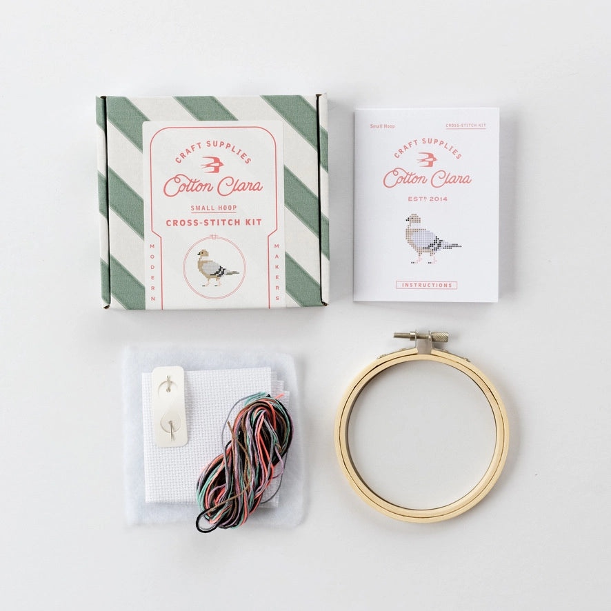 Cotton Clara Beginner Pigeon Cross Stitch Kit