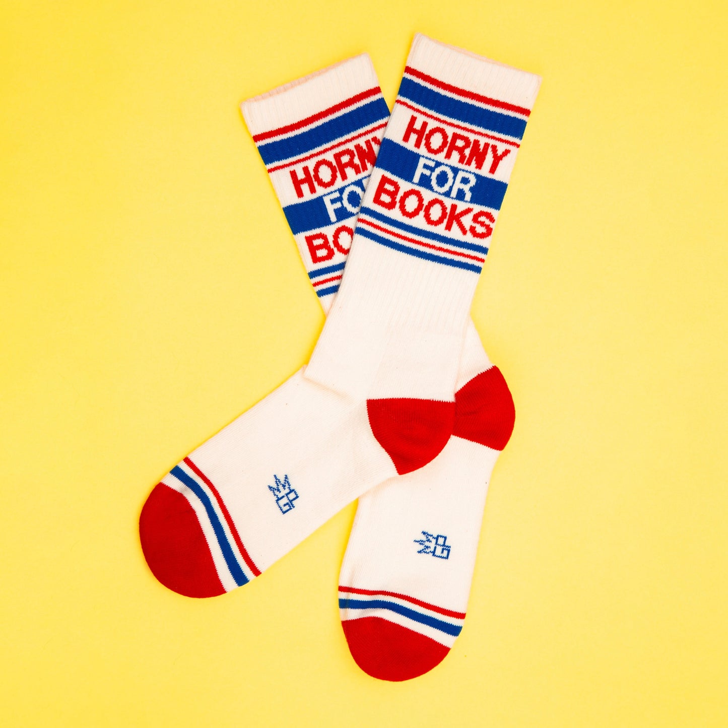 Gumball Poodle - Horny For Books Gym Crew Socks