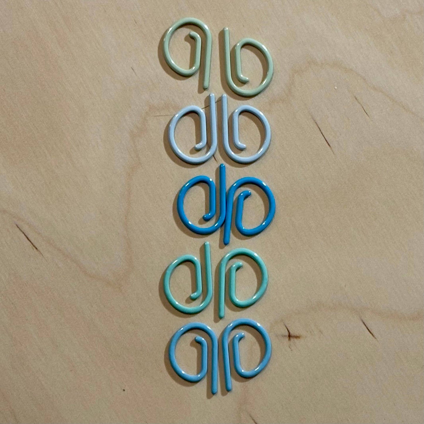 Comma Craft Basic Stitch Markers P Markers - Green