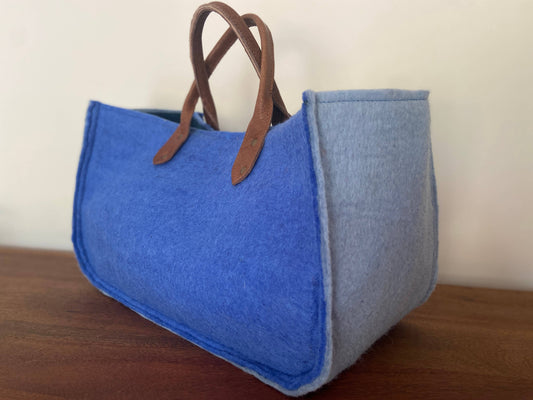 The Grab-&-Go Carry All | Felt Wool Tote Bag | Lupin