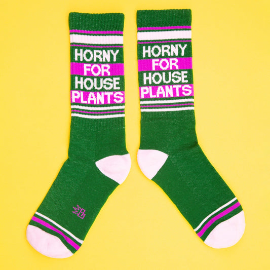Gumball Poodle - Horny For House Plants Gym Crew Socks