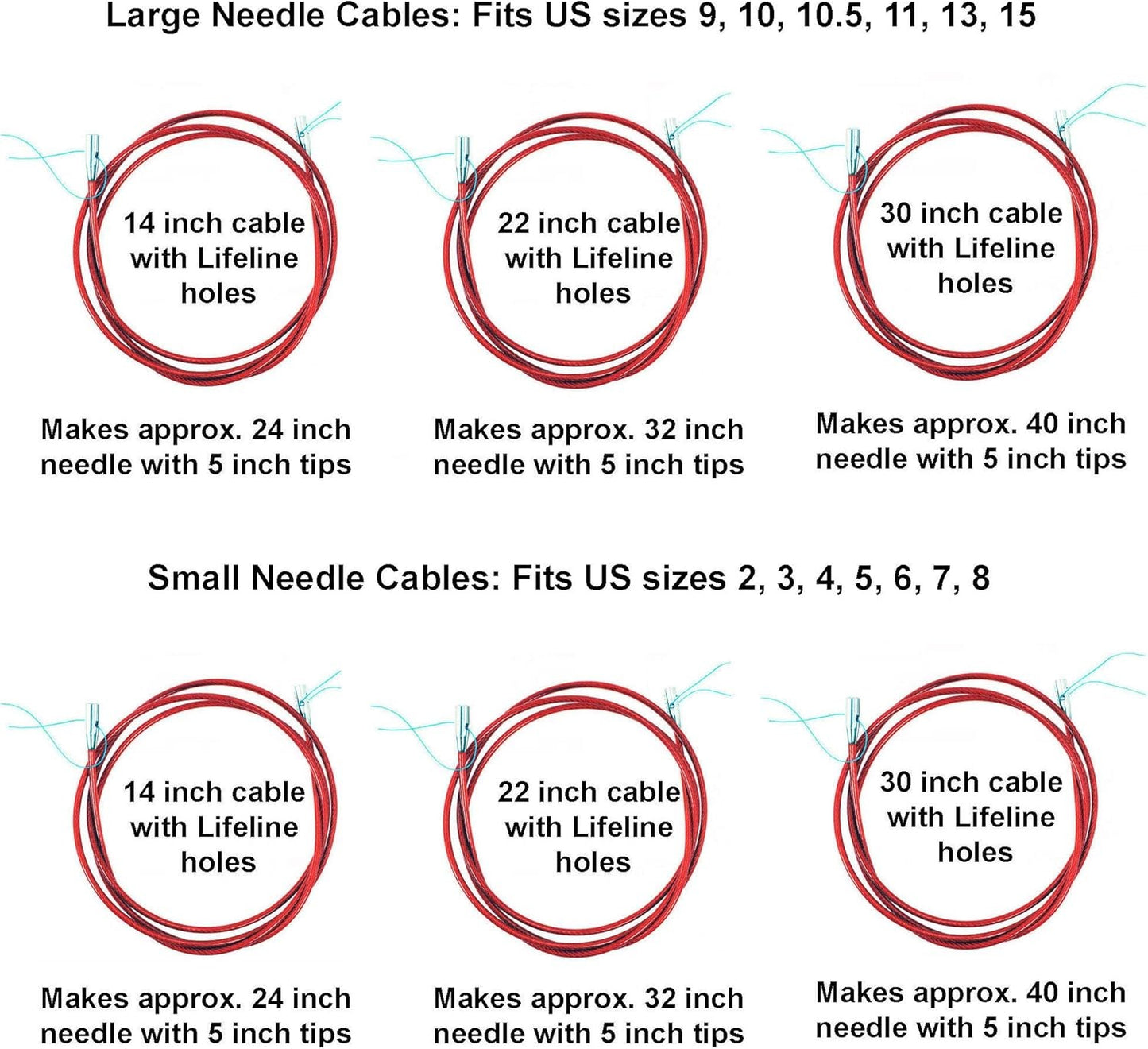 ChiaoGoo Twist Red Interchangeable Cable