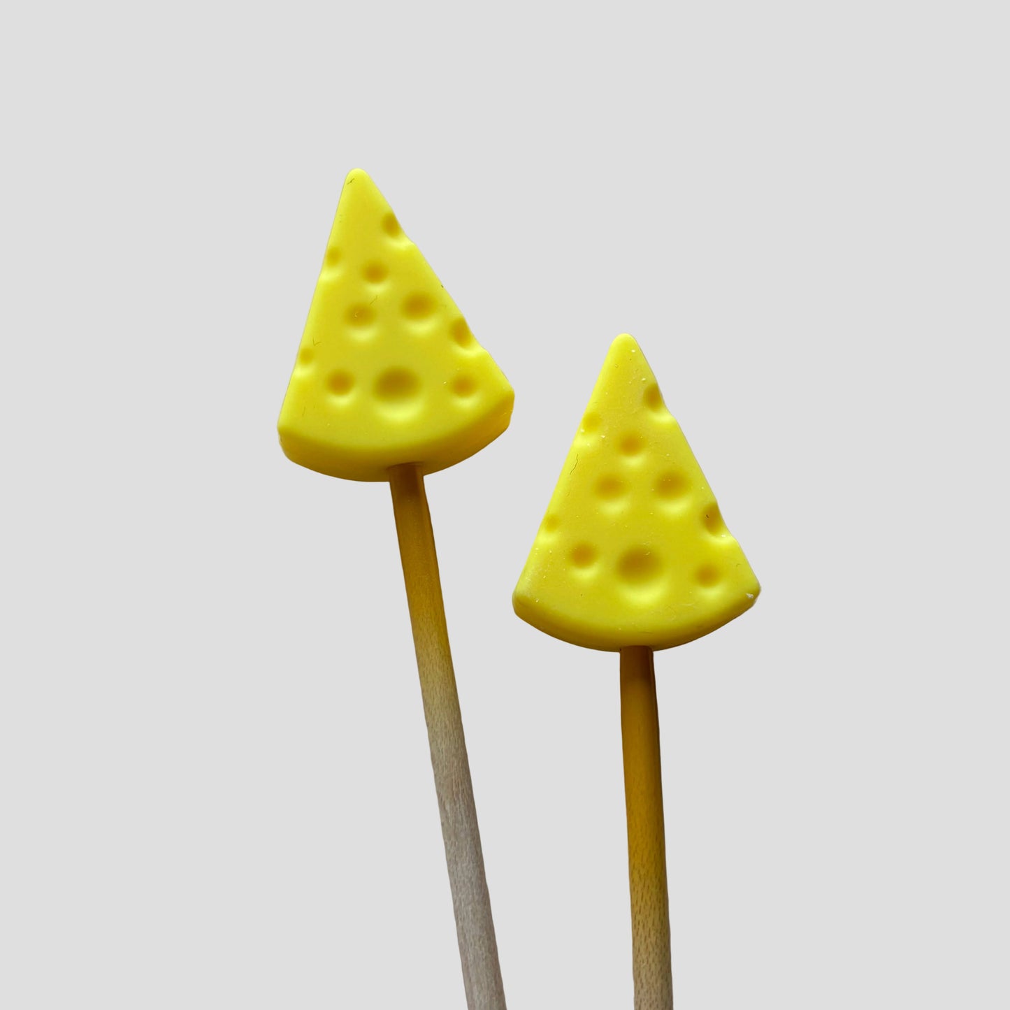 Cheese Wedge Knitting Needle Point Protectors