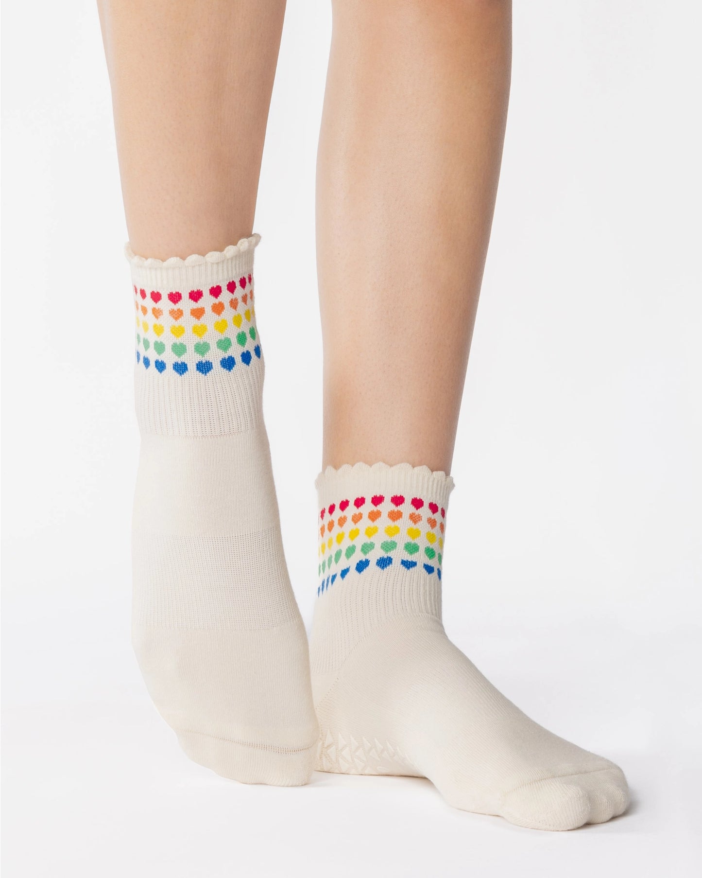 Pointe Studio -  Women's Sweetheart Ankle Grip Sock