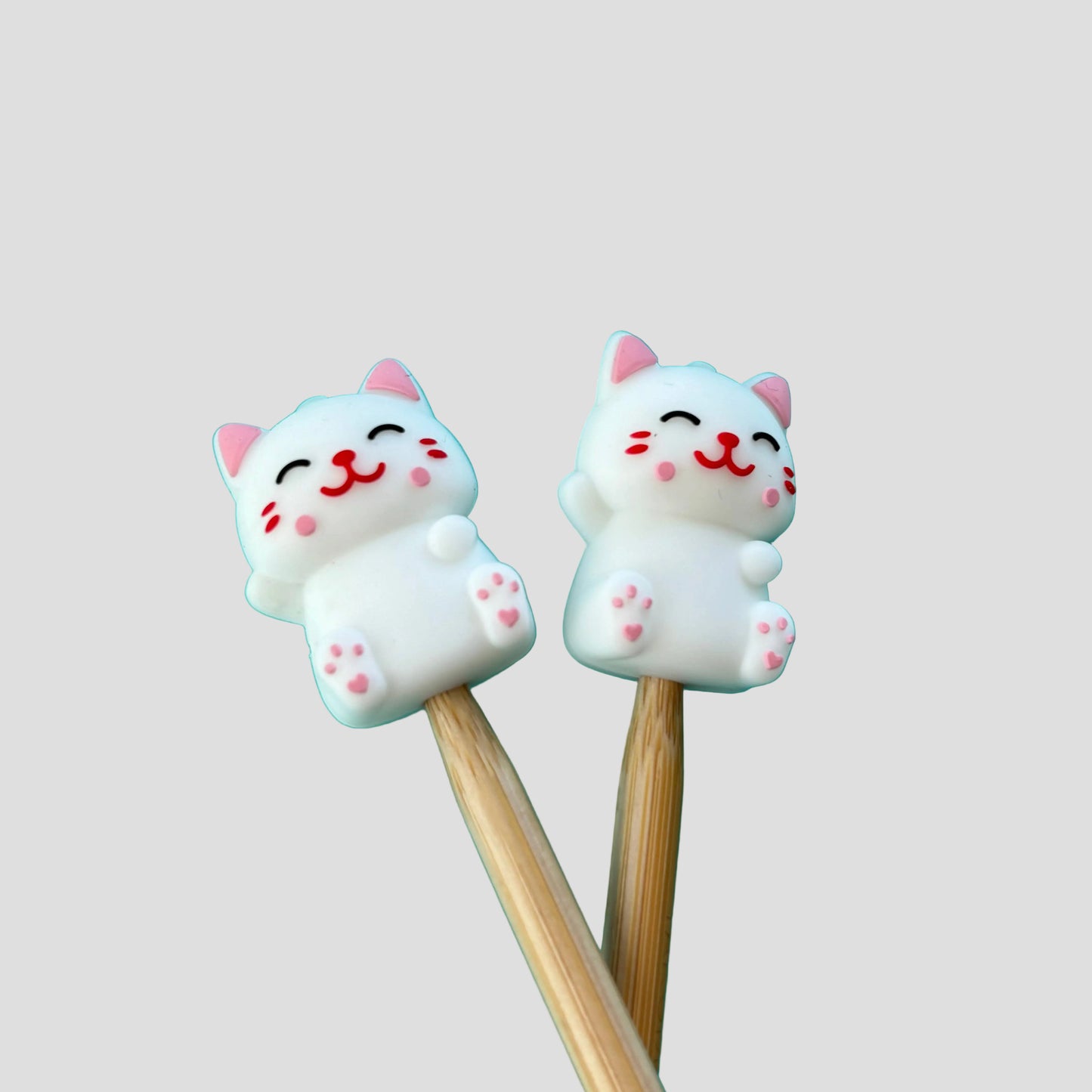 Lucky Cat Knitting Needle Point Protectors