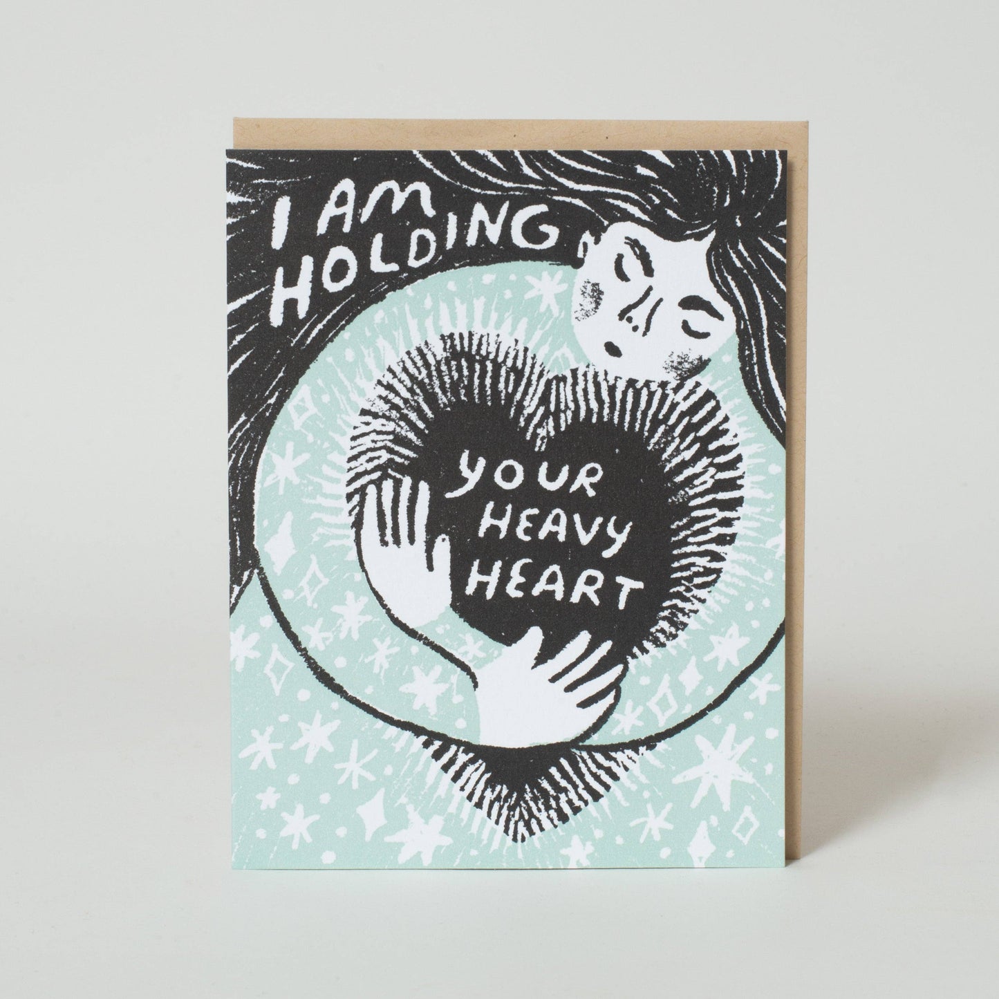 Holding Your Heavy Heart Letterpress Card