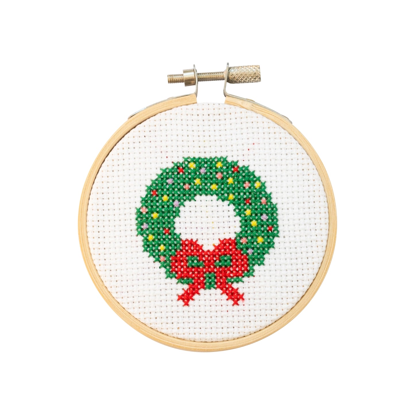 Cotton Clara Beginner Christmas Wreath Cross Stitch Kit