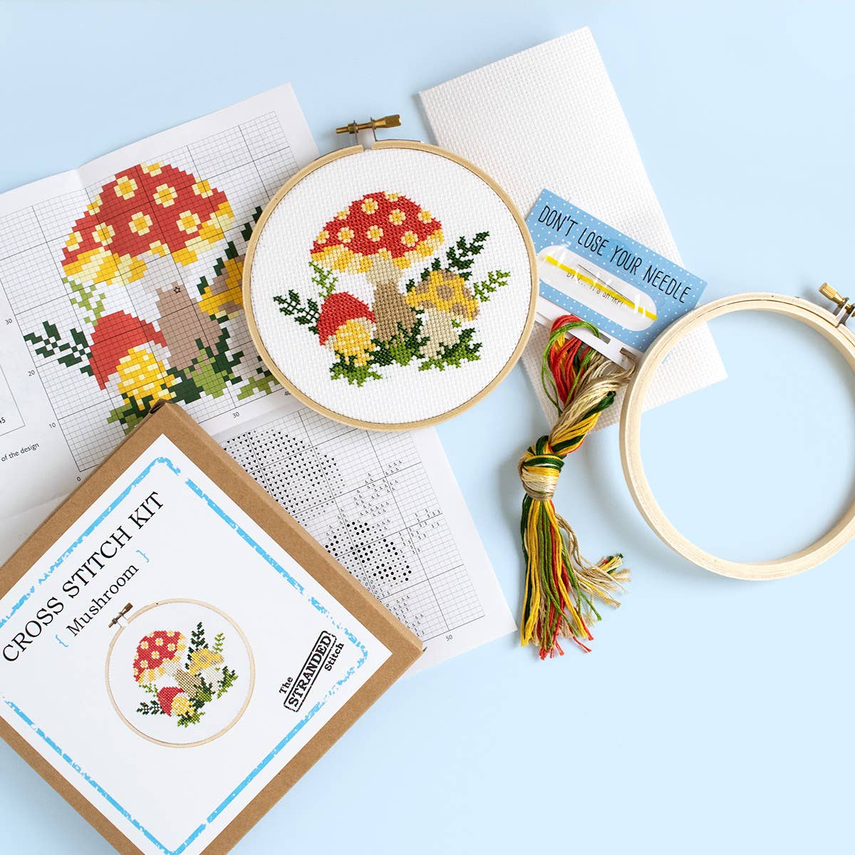 Stranded Stitch Mushroom Cross Stitch Kit