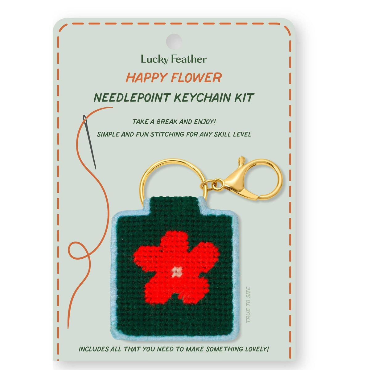 Needlepoint Keychain