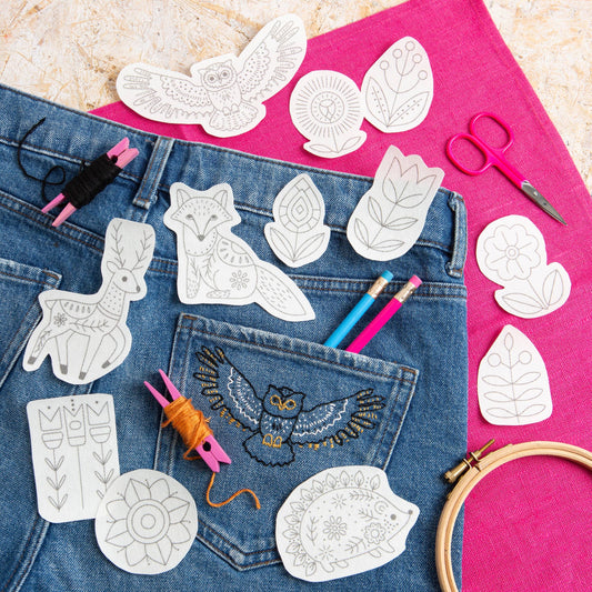Woodland Folk - Stick & Stitch Embroidery Pack