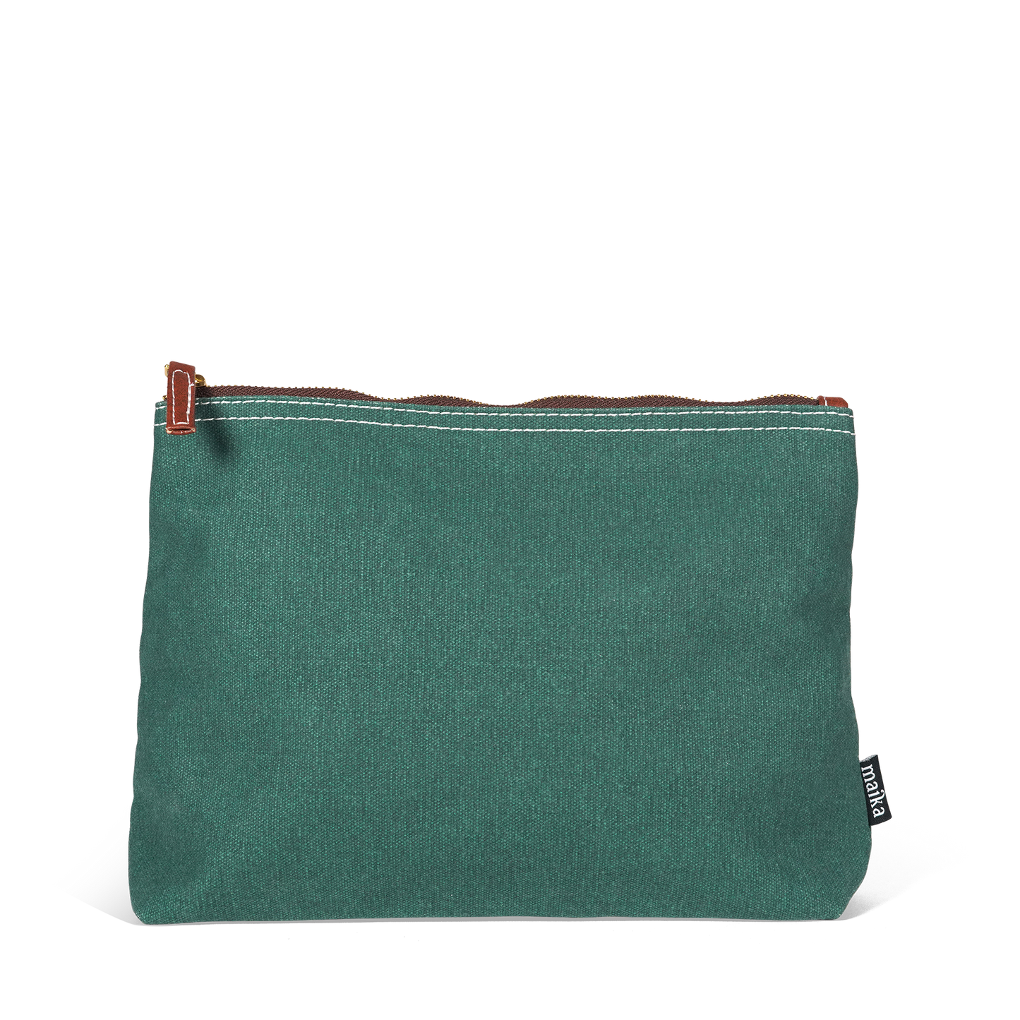 Maika Pouch - Waxed Hunter Green - Large