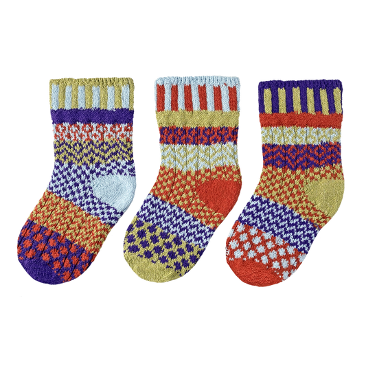 Solmate  - Roly Poly Kids Socks - Small (Age 2-5 / Shoe 5 Toddler - 11 Kids)