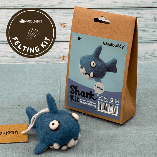 Woolbuddy DIY Needle Felting Kit - Shark