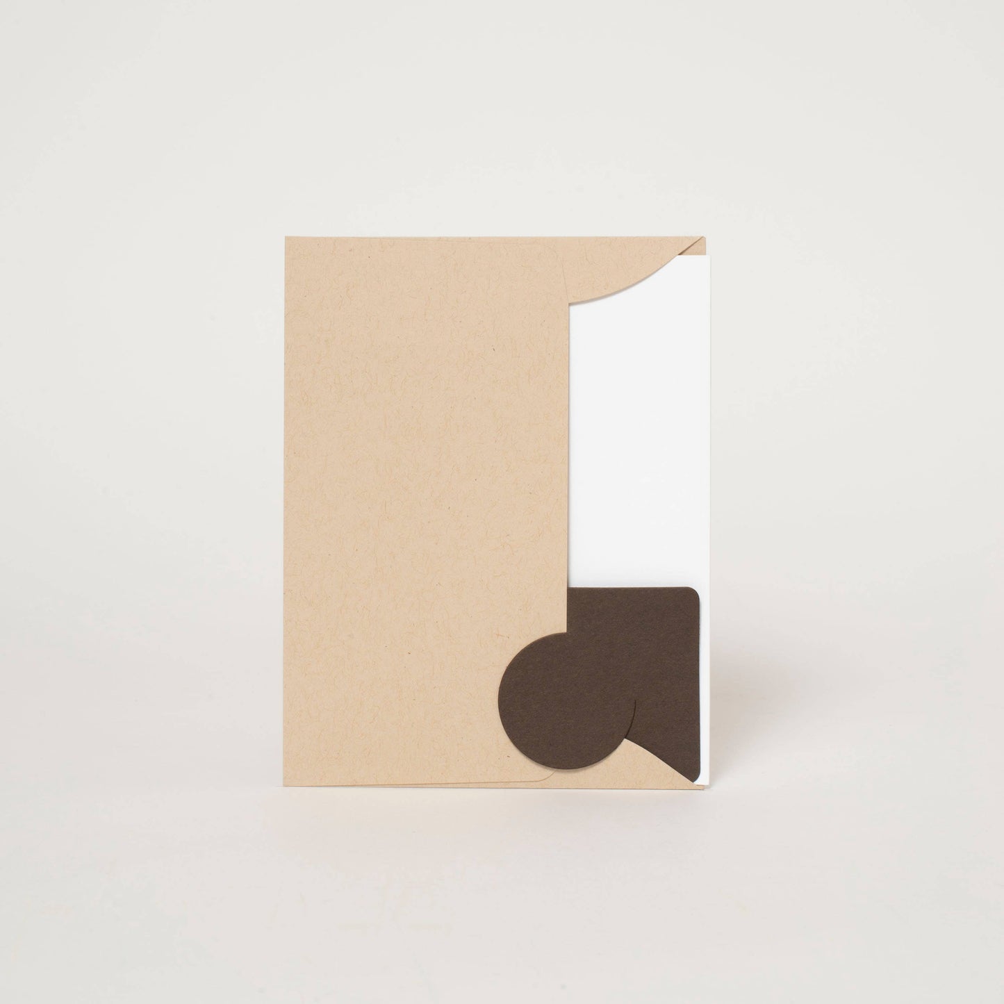 Thinking of You Crow Letterpress Greeting Card by Phoebe Wahl: Paper tab