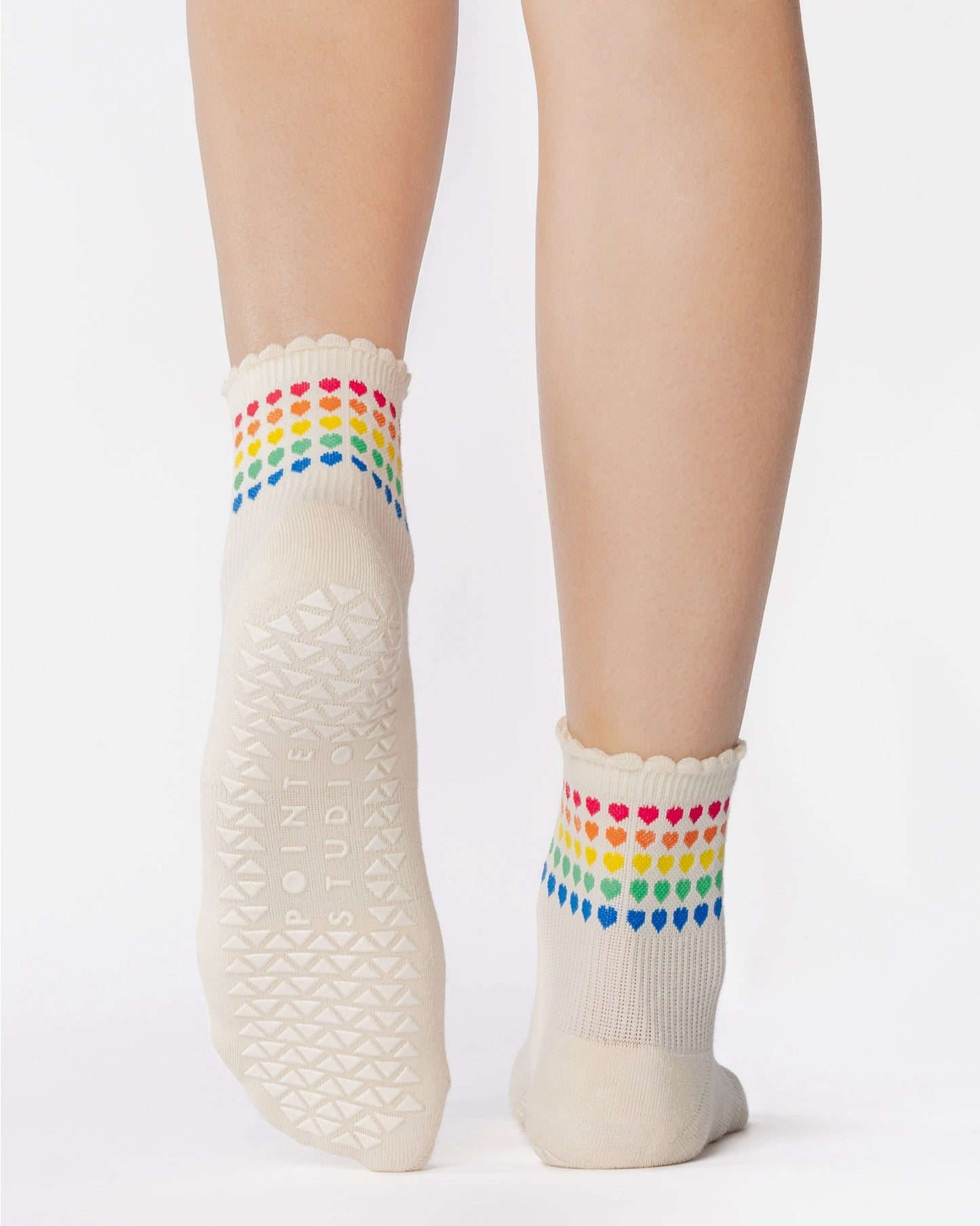 Pointe Studio -  Women's Sweetheart Ankle Grip Sock