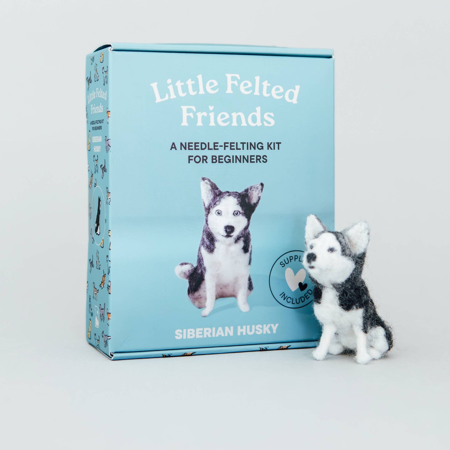 Little Felted Friends: Siberian Husky Needle-Felting Kit