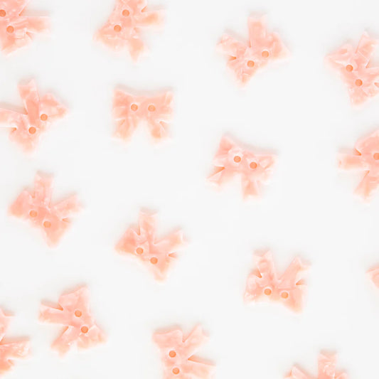 Sarah Hearts Pink Bow Buttons