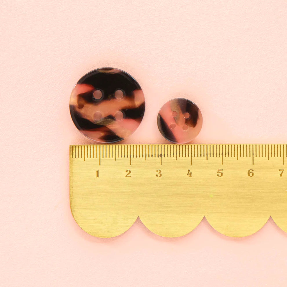 Sarah Hearts Tortoise Shell Buttons