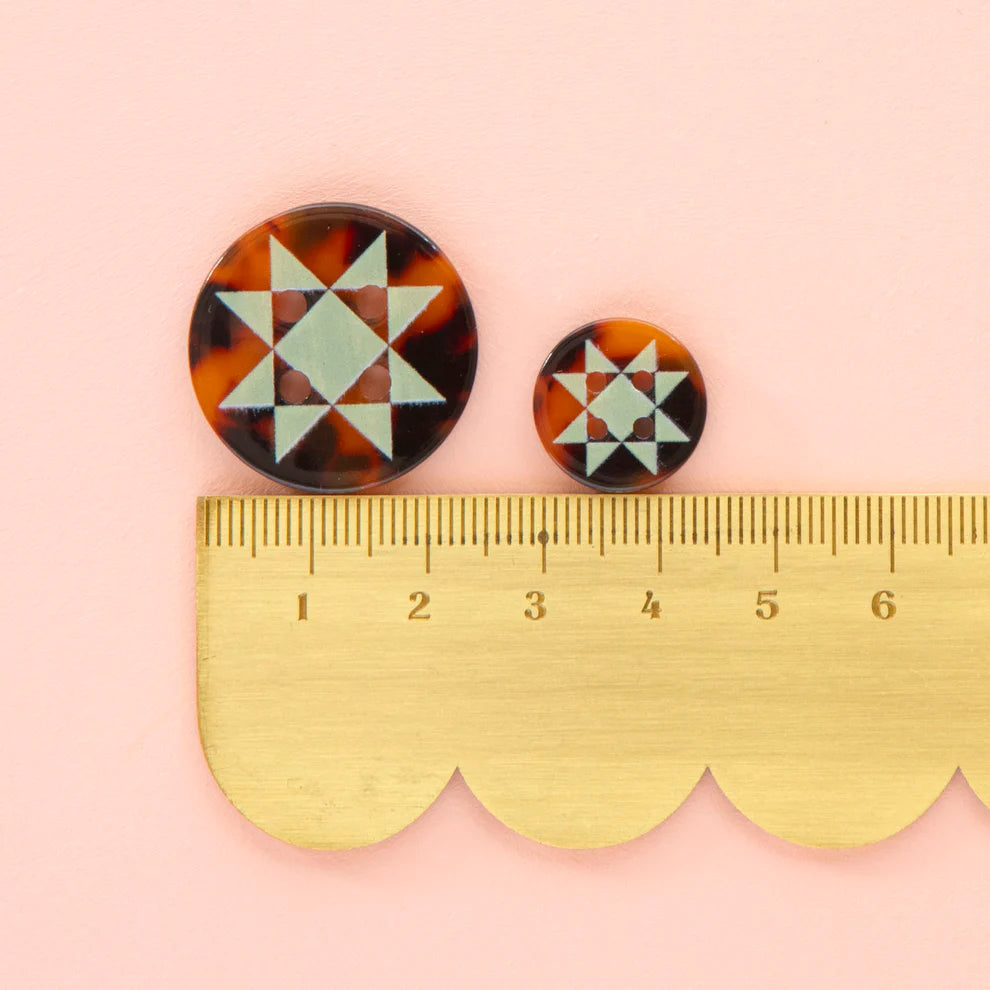 Sarah Hearts Quilt Star Buttons