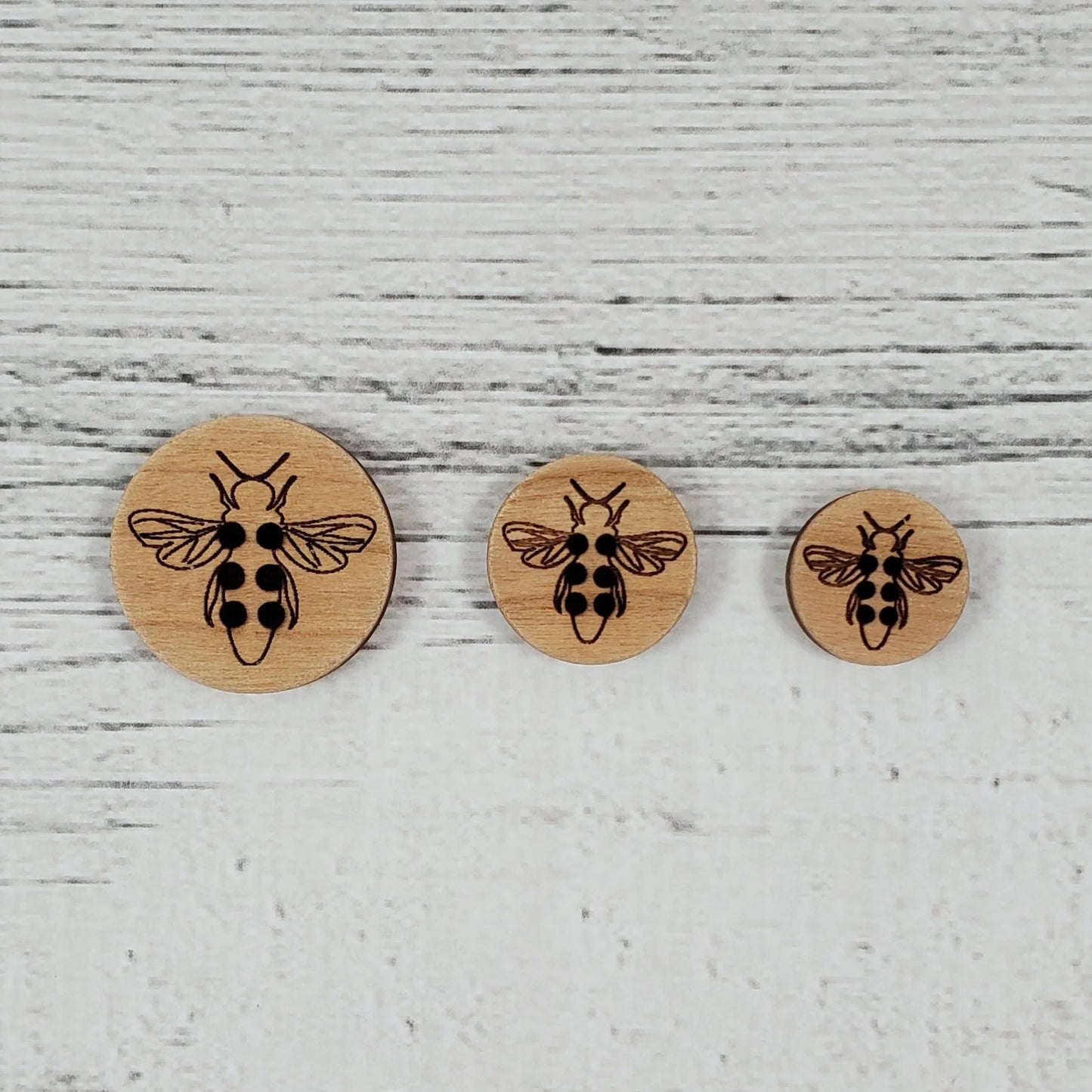 Katrinkles Stitchable Honeybee Buttons