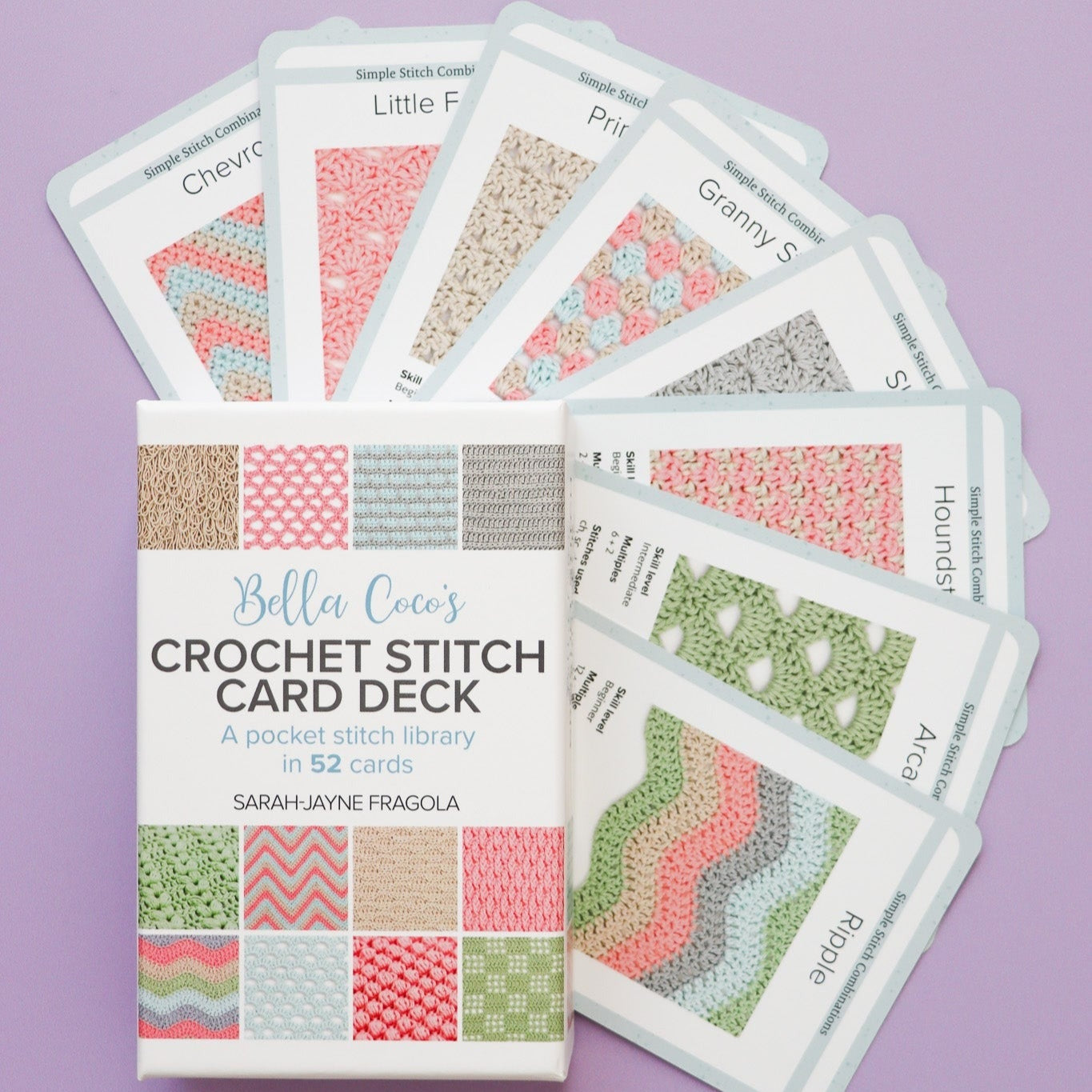 Bella Coco's Crochet Stitch Card Deck: A Pocket Stitch Library in 52 Cards