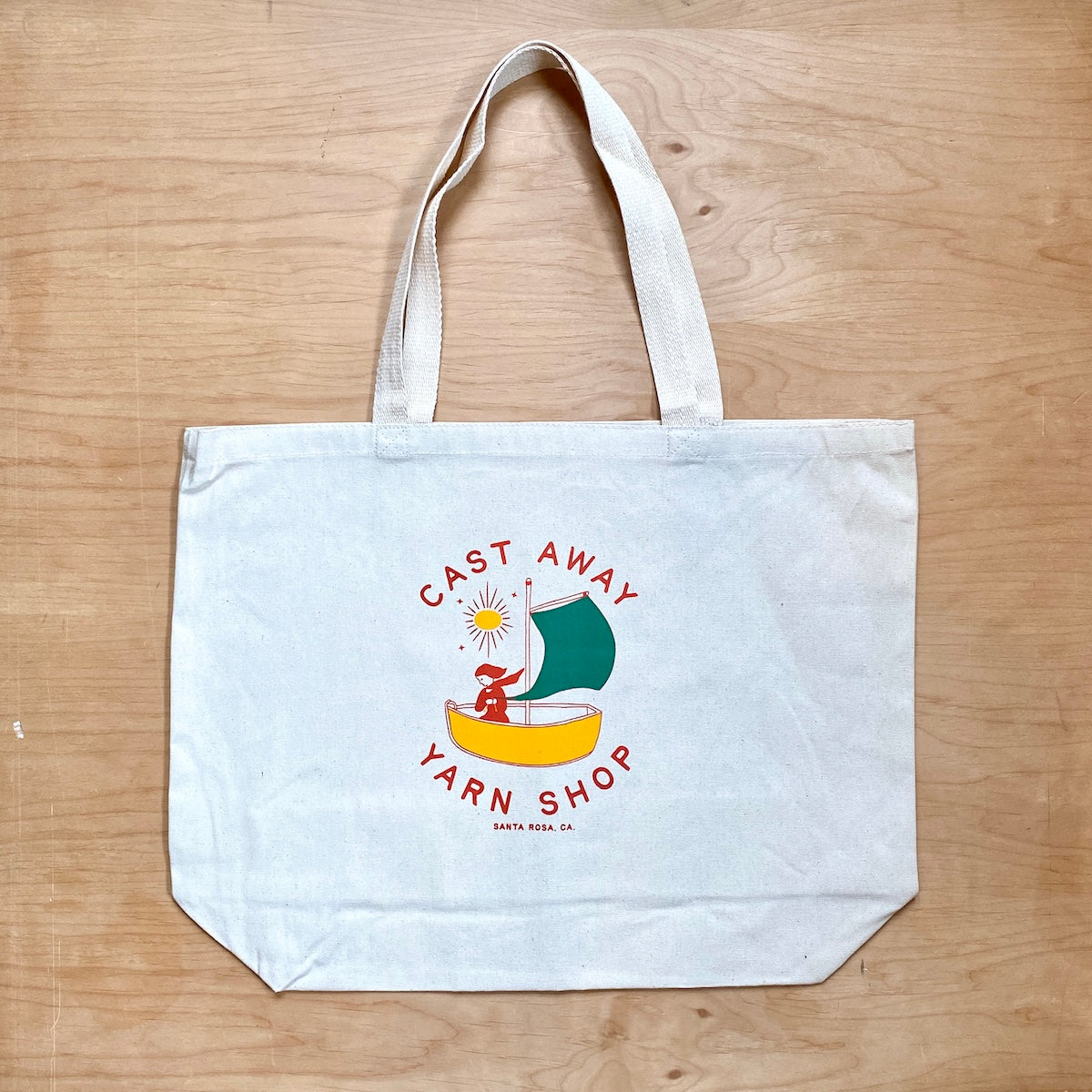 Cast Away Logo Tote Bag- Organic Cotton
