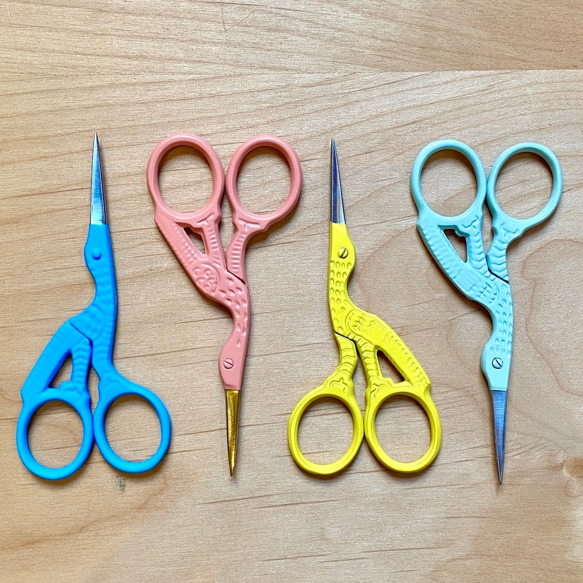 Colorful Stork Scissors
