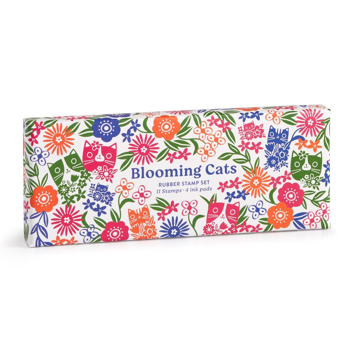 Blooming Cats Rubber Stamp Set