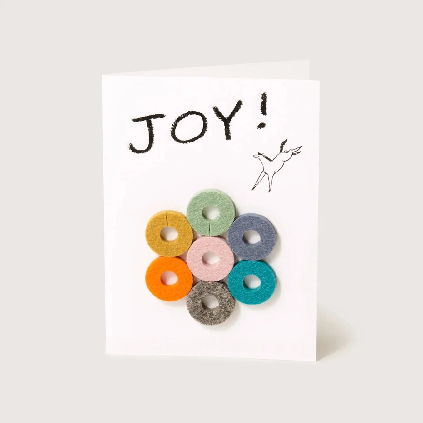 Joy! Felt Wine-Ote's Greeting Card