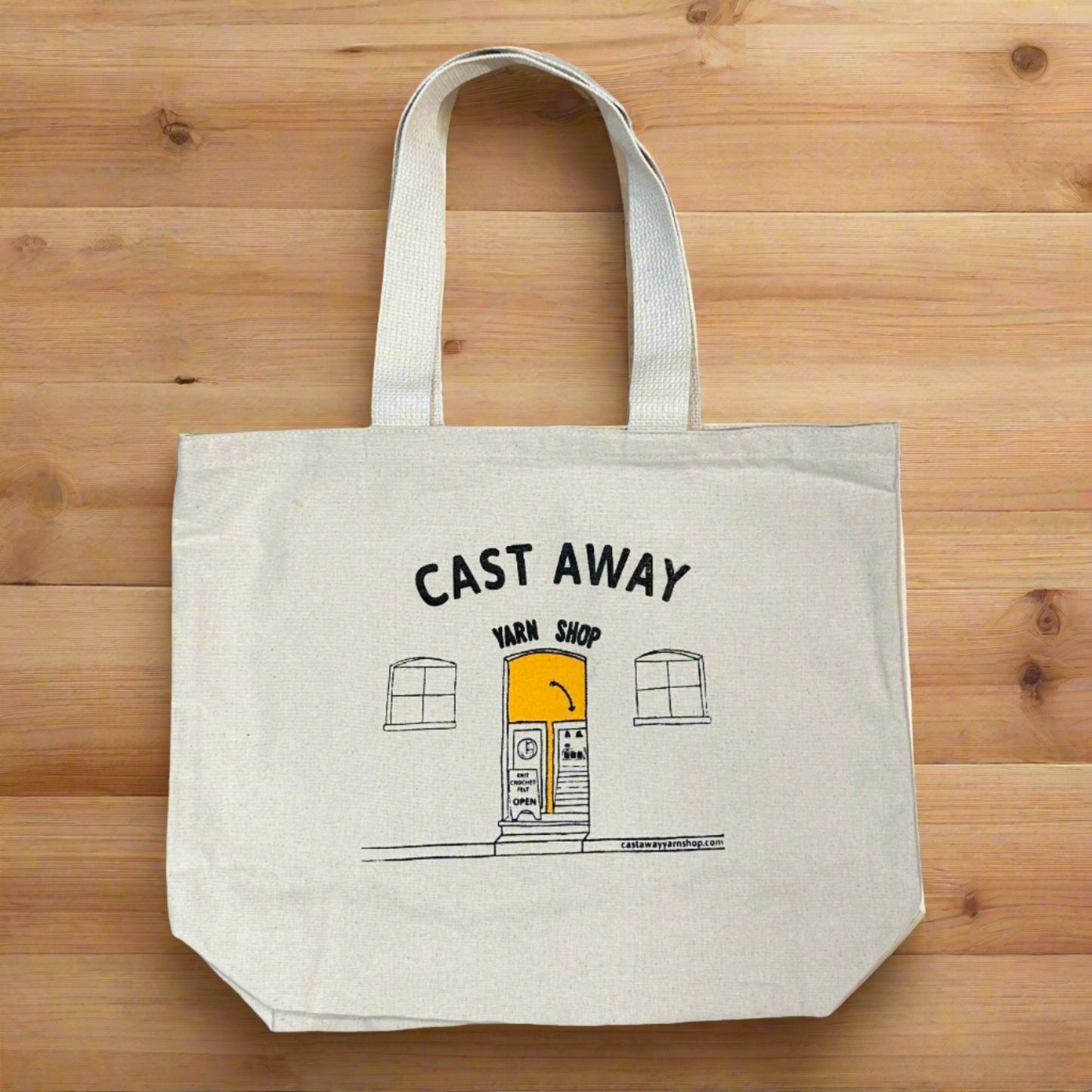 Cast Away Logo Tote Bag- Organic Cotton