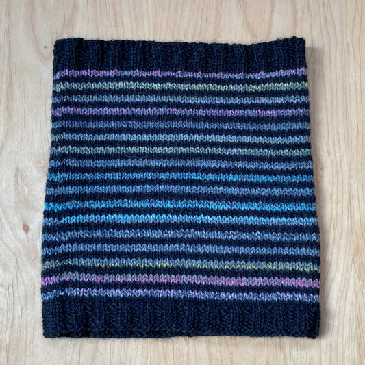 Easy Striped Cowl Pattern
