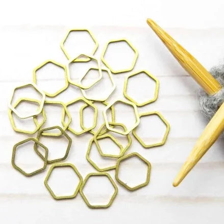 Fox & Pine Hexagon Stitch Markers