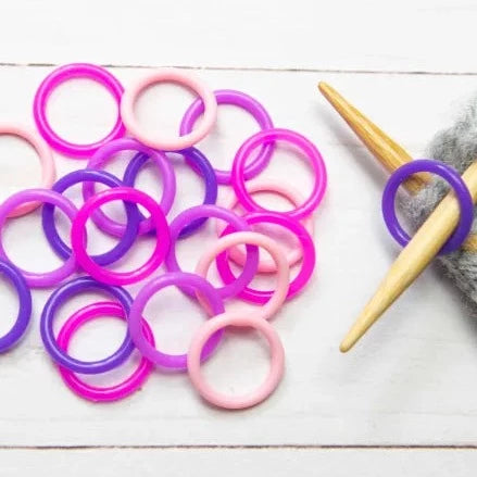 Fox & Pine Pink & Purple Silicone Stitch Markers