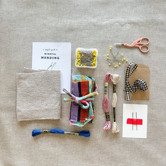 Patchwork Mending Booklet Kit - Mindful Mending