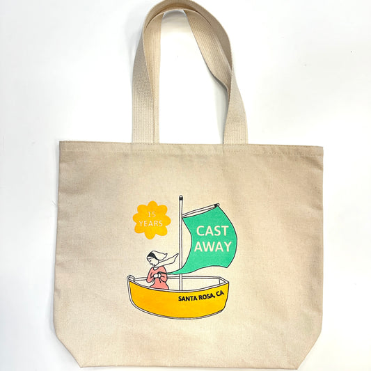 Cast Away Logo Tote Bag- Organic Cotton