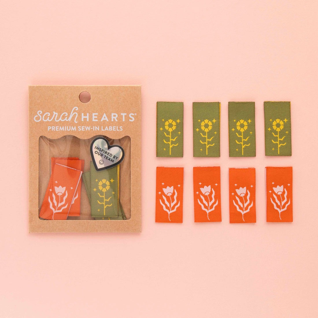 Sarah Hearts Garment Tags / Labels