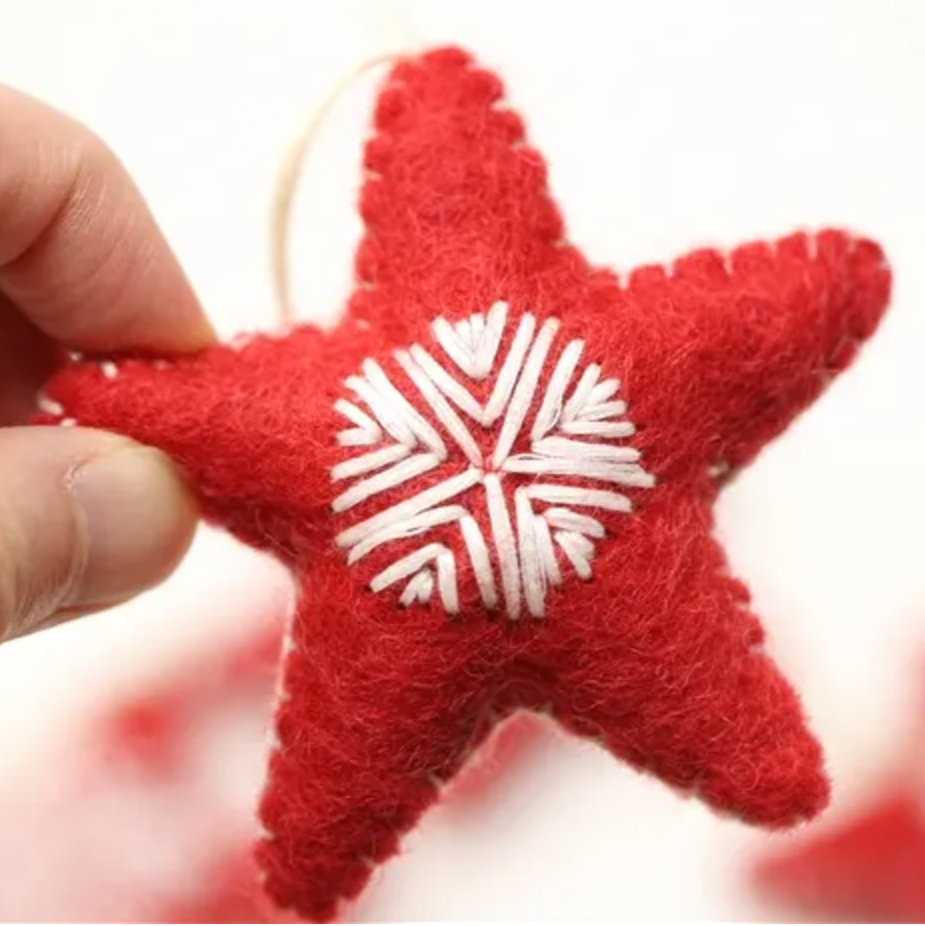 Felt Embroidered Star