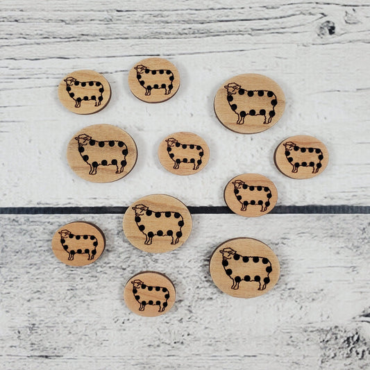 Katrinkles Stitchable Sheep Buttons