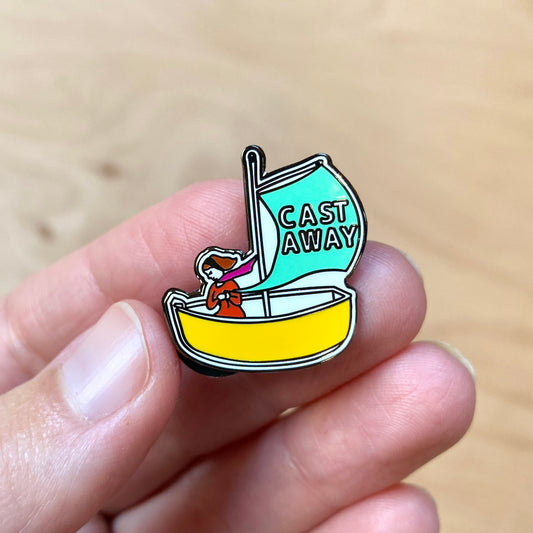 Cast Away Enamel Pin