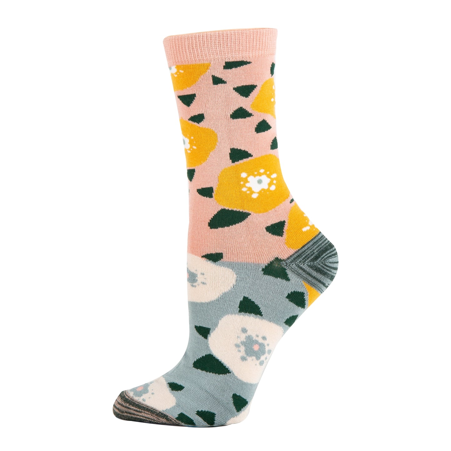 Oooh Yeah Socks - La Flor| Women's Premium Bamboo Crew Socks