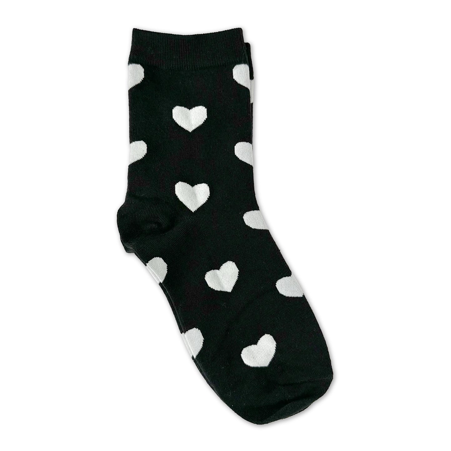 Rainbow Unicorn Birthday Surprise - Classic Heart Socks - Black