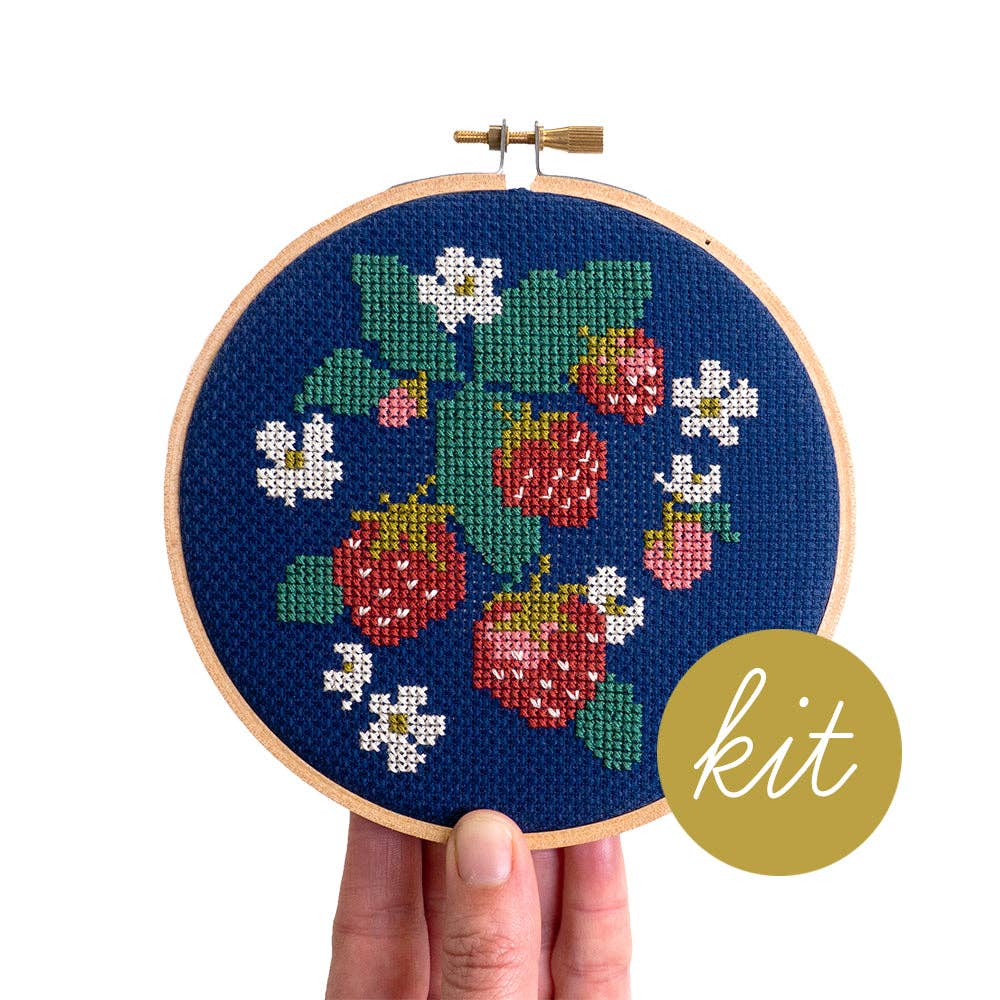 Spread Like Strawberries Cross Stitch Kit