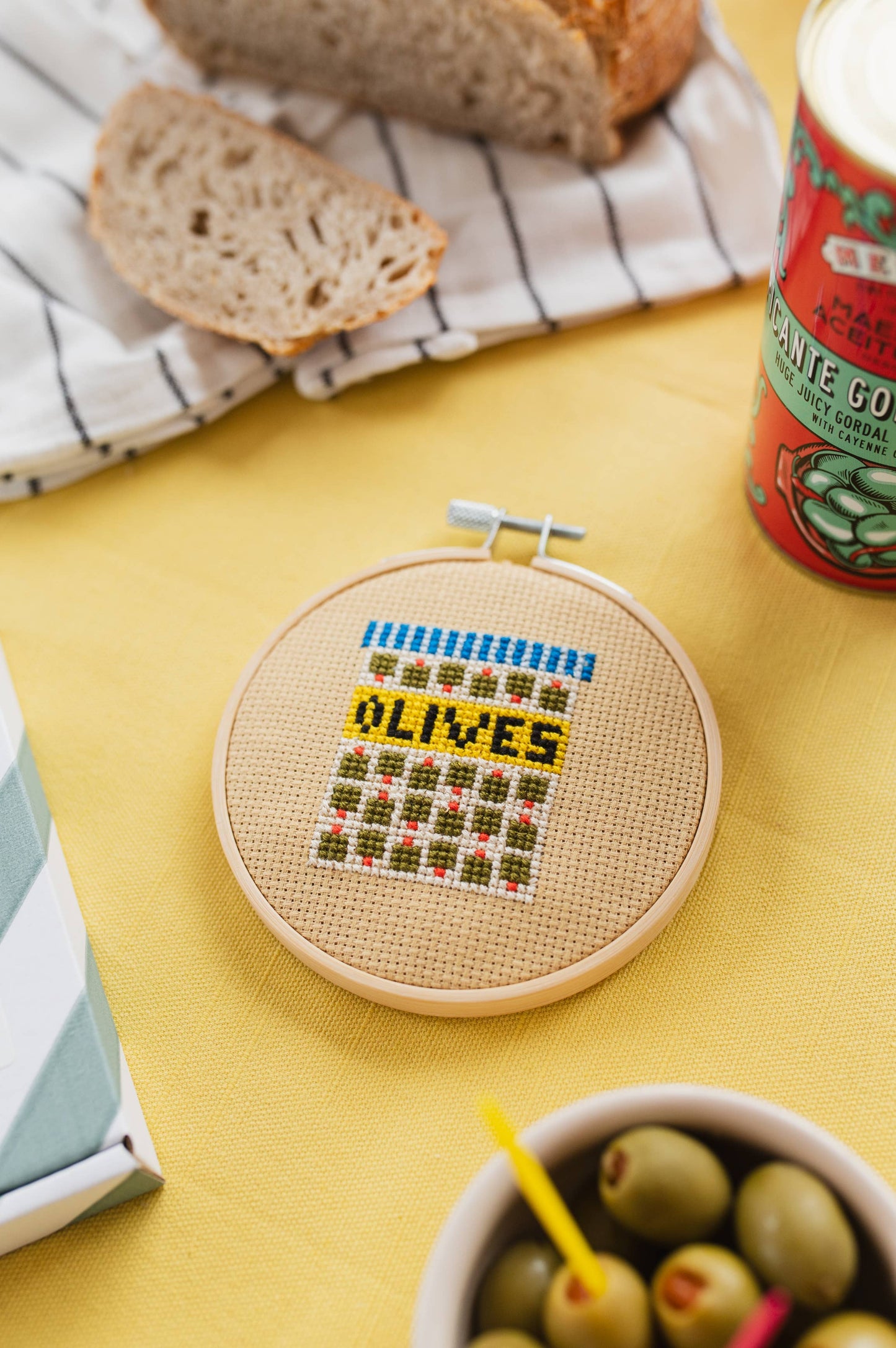 Cotton Clara Olives Cross Stitch Kit